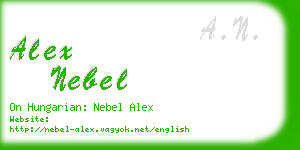 alex nebel business card
